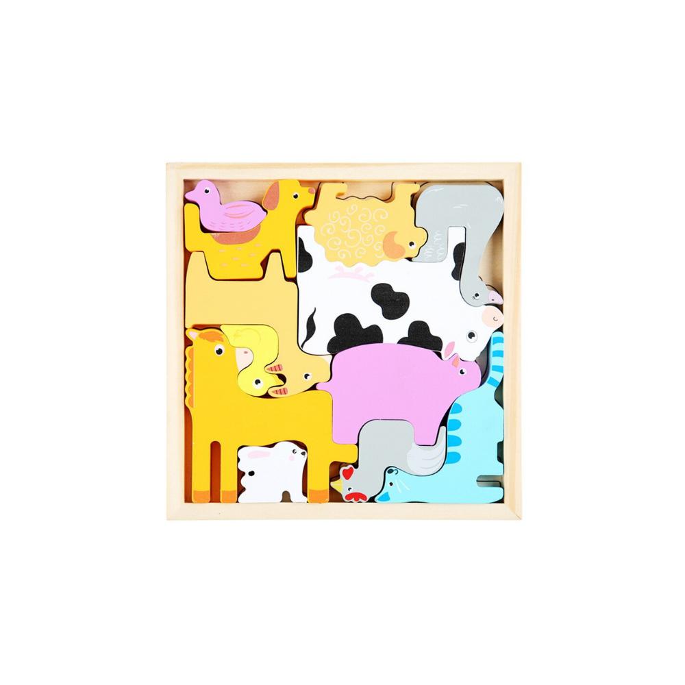 Holzpuzzle tiere